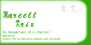 marcell krix business card